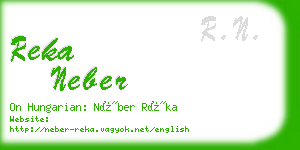 reka neber business card